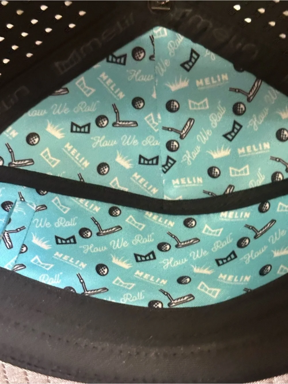 Melin Black Hat with Aqua HYDRO Accent(limited edition)